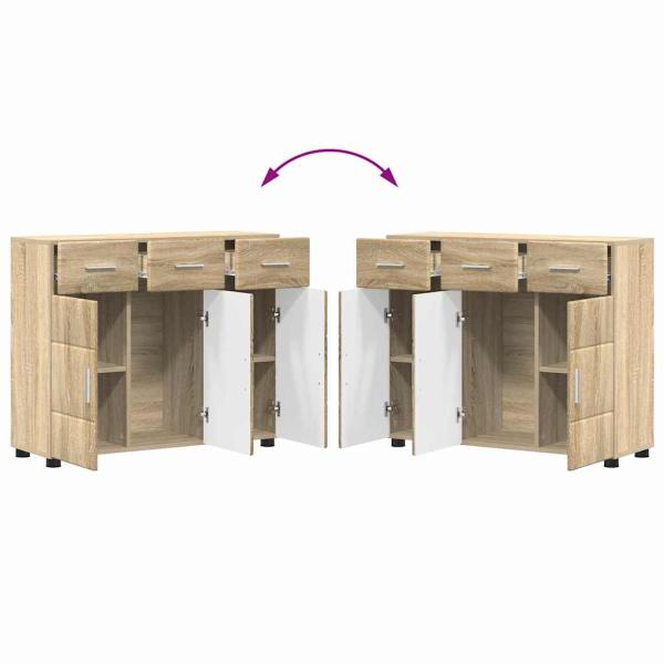Sideboard Sonoma-Eiche 88,5 x 30,5 x 73 cm Holzwerkstoff