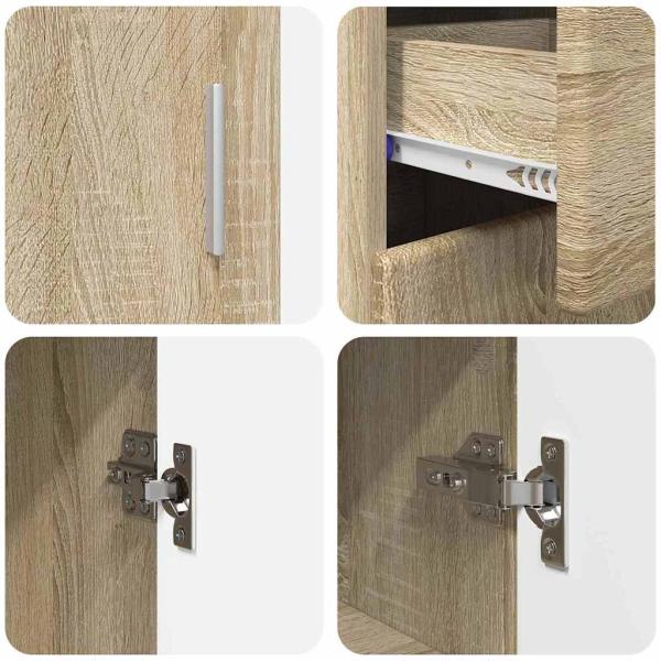 Sideboard Sonoma-Eiche 88,5 x 30,5 x 73 cm Holzwerkstoff