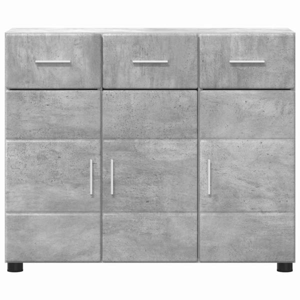 Sideboard mit Tür Beton Grau 88,5 x 30,5 x 73 cm Holzwerkstoff