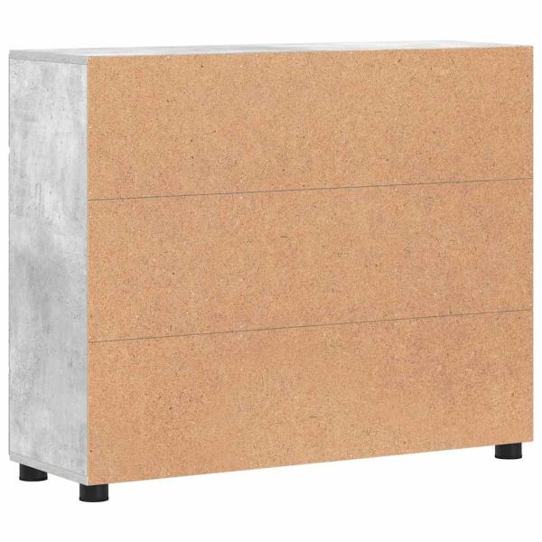 Sideboard mit Tür Beton Grau 88,5 x 30,5 x 73 cm Holzwerkstoff