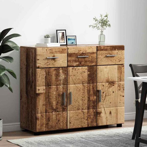 Sideboard mit Regal Altholz 88,5 x 30,5 x 73 cm Holzwerkstoff