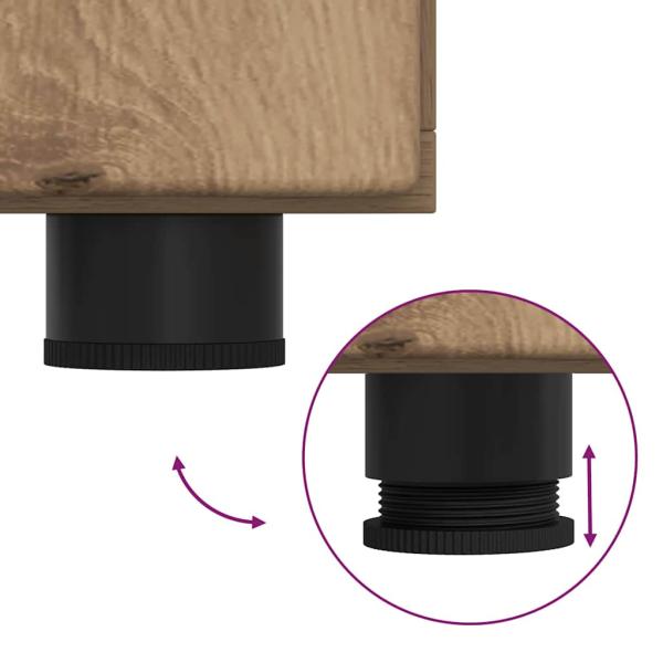 ARDEBO.de - Sideboard Artisan-Eiche 88,5 x 30,5 x 73 cm Holzwerkstoff