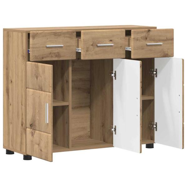 Sideboard Artisan-Eiche 88,5 x 30,5 x 73 cm Holzwerkstoff