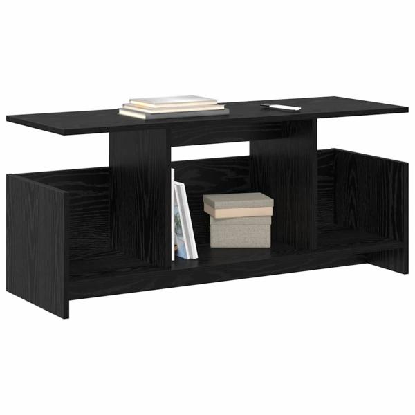 TV-Ständer Schwarz Eichen-Optik 102 x 35 x 45 cm Holzwerkstoff