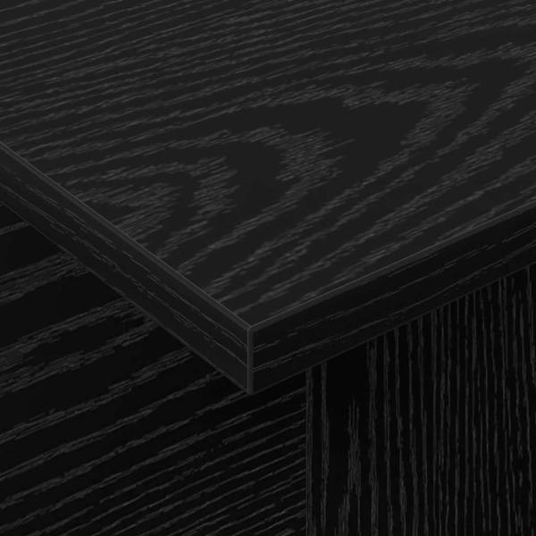 TV-Ständer Schwarz Eichen-Optik 102 x 35 x 45 cm Holzwerkstoff