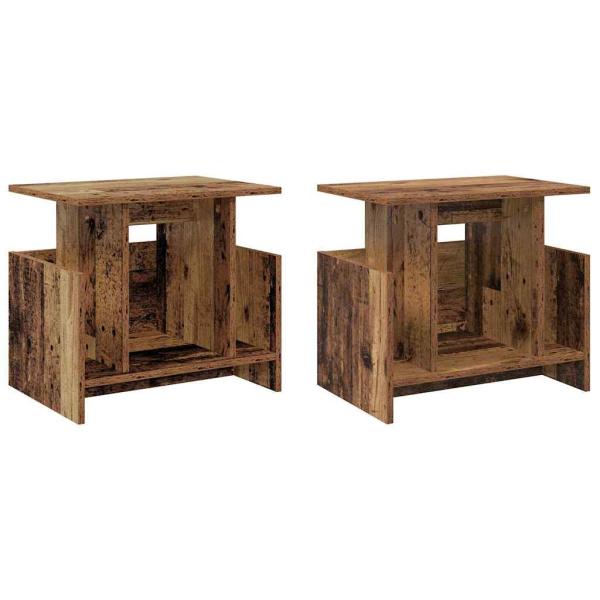 TV-Ständer 2 pcs Altholz 50 x 35 x 45 cm Holzwerkstoff