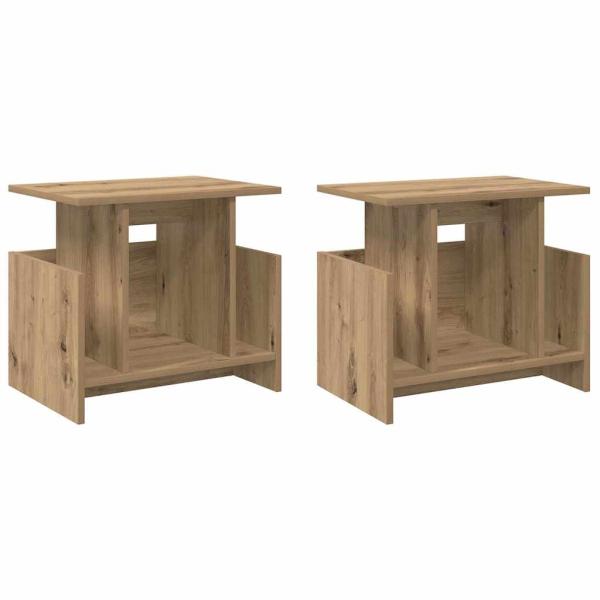 TV-Ständer 2 pcs Artisan-Eiche 50 x 35 x 45 cm Holzwerkstoff
