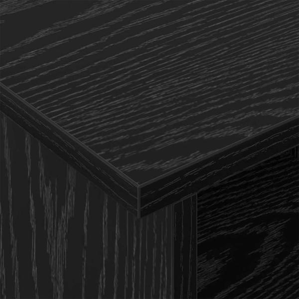 TV-Ständer Schwarz Eichen-Optik 100 x 35 x 35 cm Holzwerkstoff