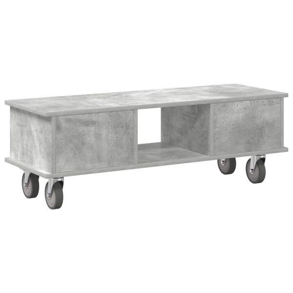 TV-Ständer Beton Grau 100 x 35 x 35 cm Holzwerkstoff
