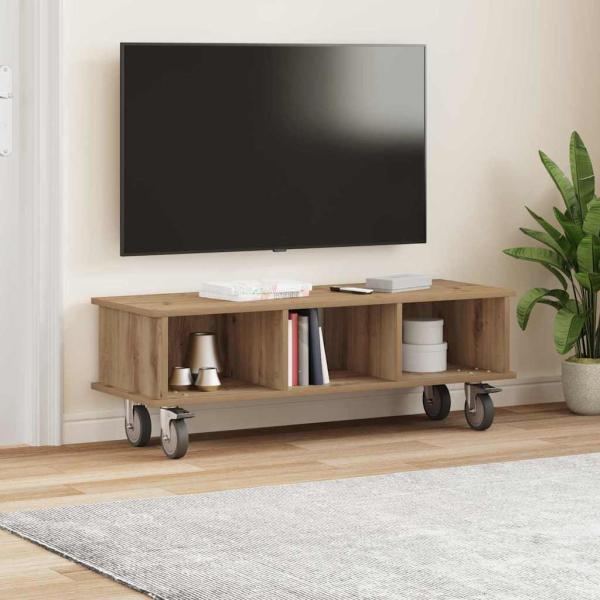 ARDEBO.de - TV-Ständer Artisan-Eiche 100 x 35 x 35 cm Holzwerkstoff