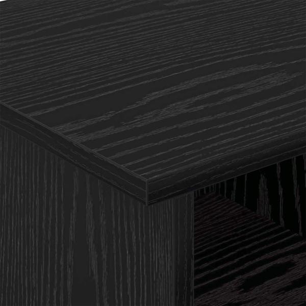 TV-Ständer Schwarz Eichen-Optik 68,5 x 35 x 35 cm Holzwerkstoff