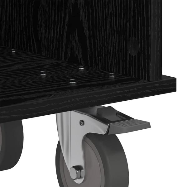 TV-Ständer Schwarz Eichen-Optik 68,5 x 35 x 35 cm Holzwerkstoff