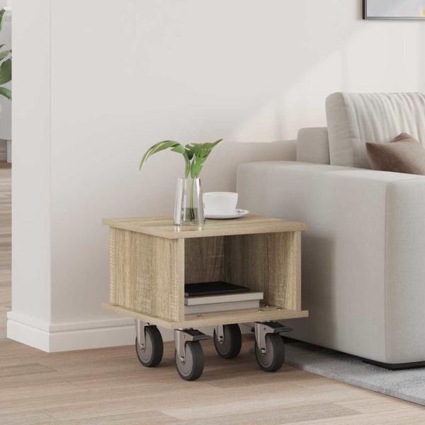 ARDEBO.de - TV-Ständer Sonoma-Eiche 37 x 35 x 35 cm Holzwerkstoff