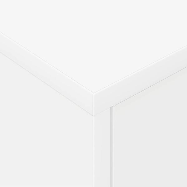 Nachttisch 2 pcs Weiß 40,5 x 40 x 48 cm Holzwerkstoff