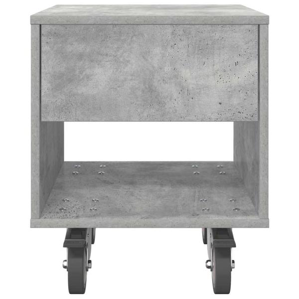 Nachttisch 2 pcs Beton Grau 40,5 x 40 x 48 cm Holzwerkstoff