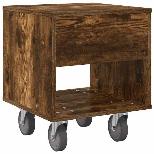 Nachttisch 2 pcs Geräucherte Eiche 40,5 x 40 x 48 cm