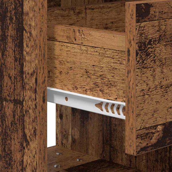 Nachttisch 2 pcs Altholz 40,5 x 40 x 48 cm Holzwerkstoff