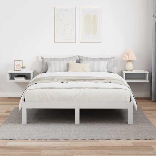 Nachttisch 2 pcs Weiß 40 x 31 x 15 cm Holzwerkstoff