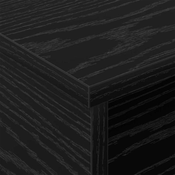 Nachttisch Schwarz Eichen-Optik 40 x 31 x 15 cm Holzwerkstoff