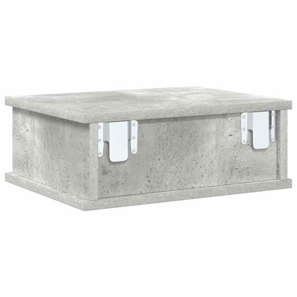 Nachttisch Beton Grau 40 x 31 x 15 cm Holzwerkstoff