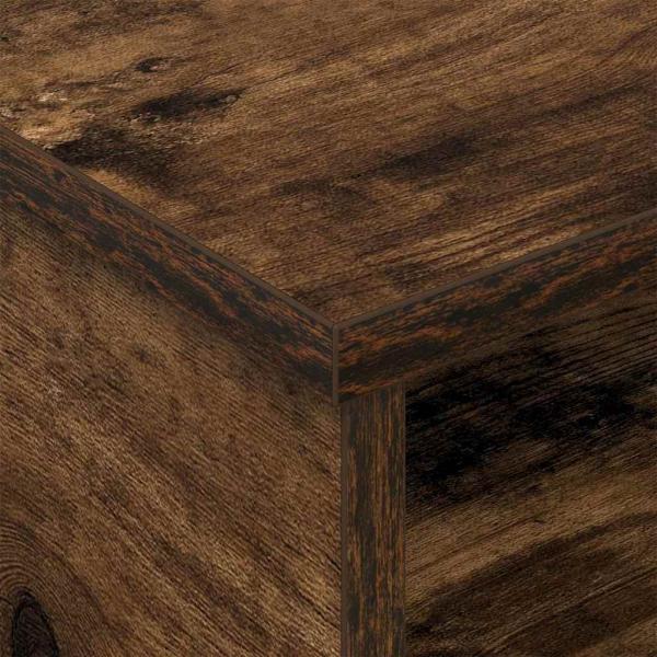 Nachttisch 2 pcs Geräucherte Eiche 40 x 31 x 15 cm