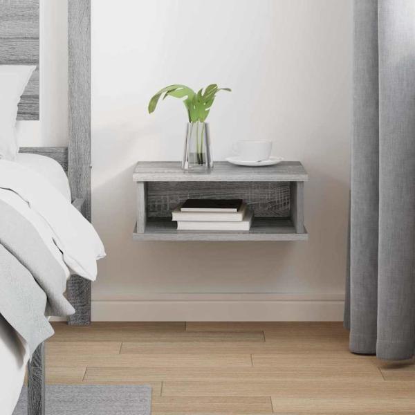 Nachttisch Graues Sonoma 40 x 31 x 15 cm Holzwerkstoff