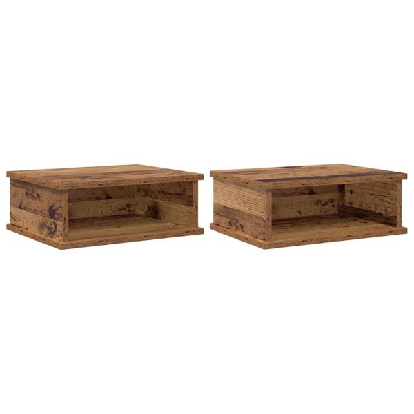 Nachttisch 2 pcs Altholz 40 x 31 x 15 cm Holzwerkstoff