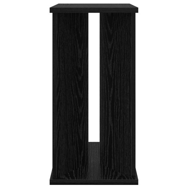 Beistelltisch Schwarz Eichen-Optik 35 x 25 x 50 cm