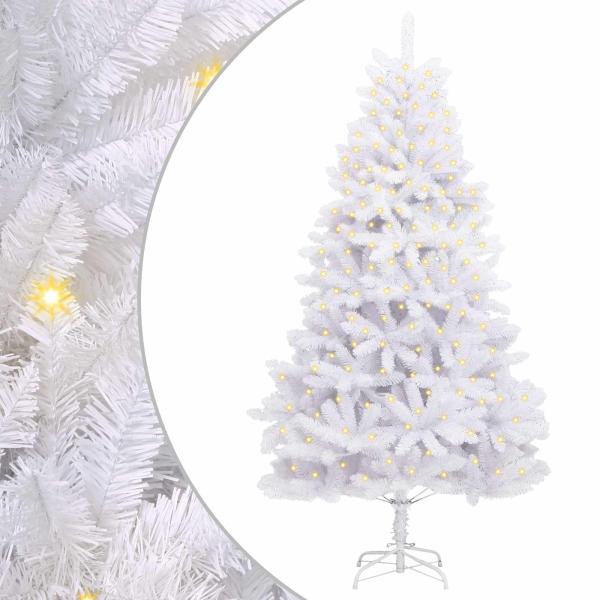 ARDEBO.de - Künstlicher Weihnachtsbaum Weiß 300 cm PVC und Metall