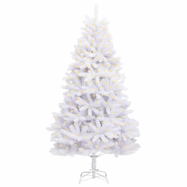 Künstlicher Weihnachtsbaum Weiß 300 cm PVC und Metall