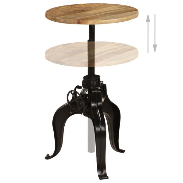 Bartisch Massivholz Mango 60×(76-110) cm