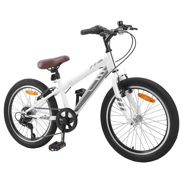 Mountainbike 20 Zoll 6-Speed für 5-8 Jahre alt Weiß