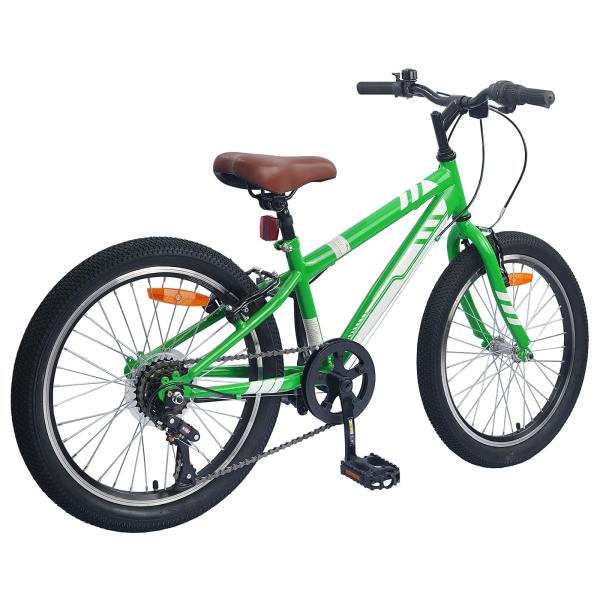 Mountainbike 24 Zoll 6-Speed für 8-12 Jahre alt Grün