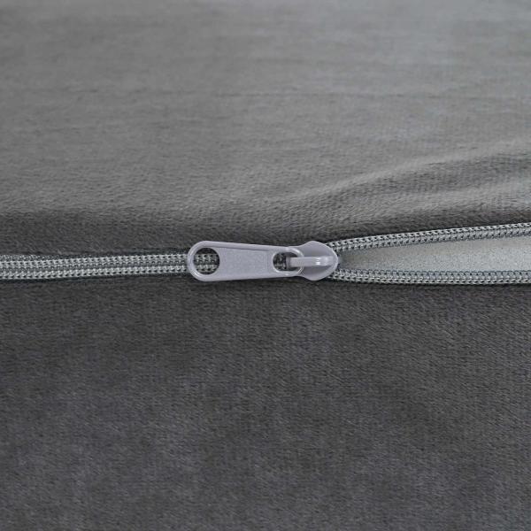 Bein Kissen Uni Grau