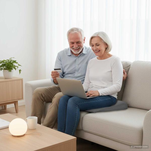 ARDEBO.de - Sitzkissen Grau