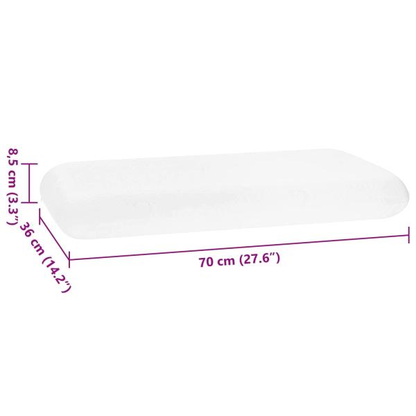 Schlafkissen Uni 70 x 36 x 13 cm