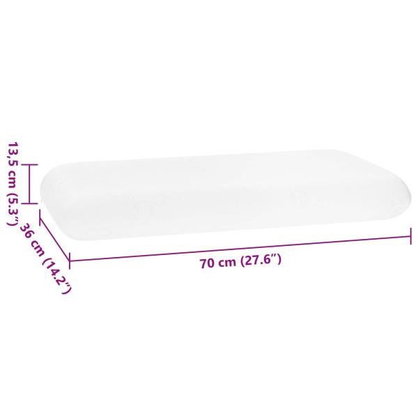 Schlafkissen Uni 70 x 36 x 13 cm