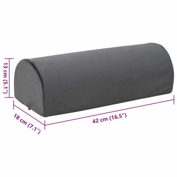 Fußstützenkissen Uni Grau