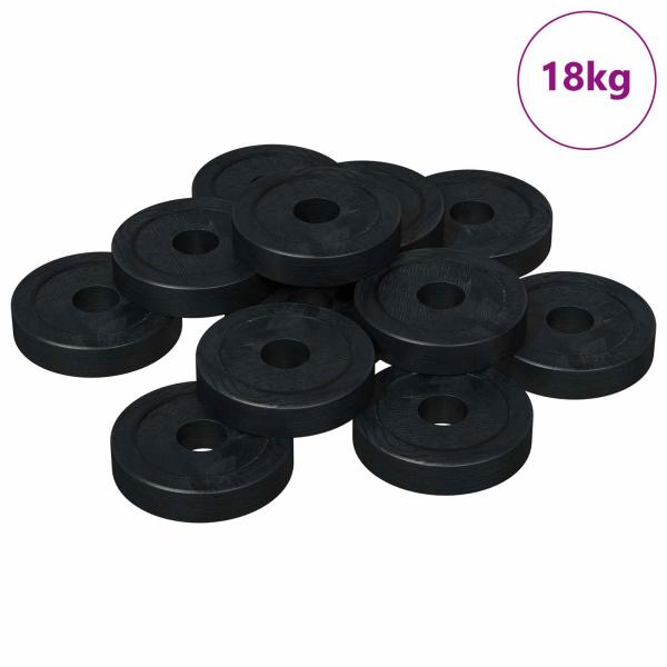 geeignet für Flachscheiben 36000 pcs Schwarz 15 x 4 x 3 mm
