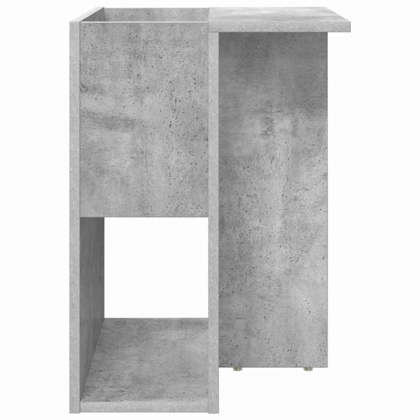 ARDEBO.de - Beistelltisch Beton Grau 35 x 40 x 55 cm Holzwerkstoff