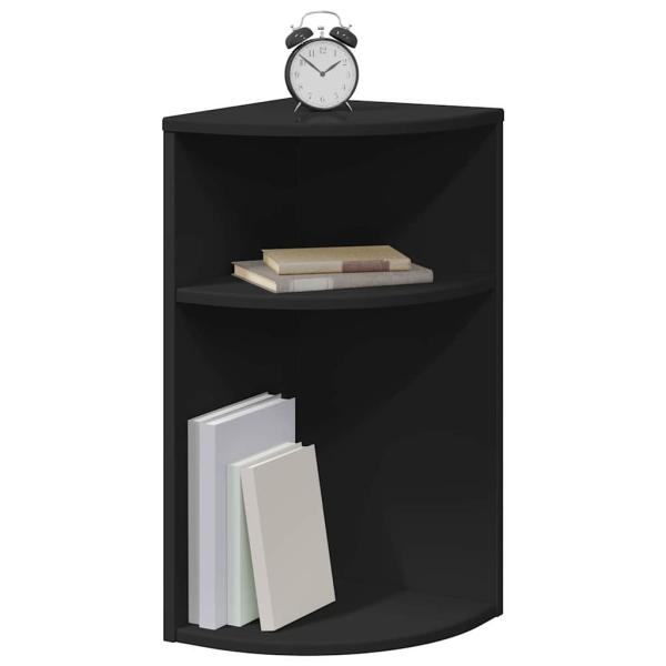 Beistelltisch Schwarz 29,6 x 29,6 x 60 cm Holzwerkstoff