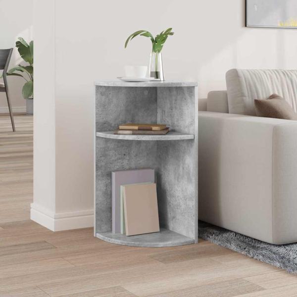 Beistelltisch Beton Grau 29,6 x 29,6 x 60 cm Holzwerkstoff