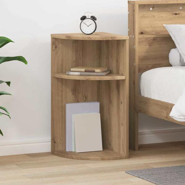 ARDEBO.de - Beistelltisch Artisan-Eiche 29,6 x 29,6 x 60 cm Holzwerkstoff