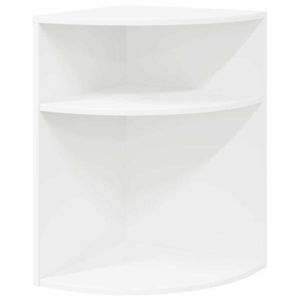 ARDEBO.de - Beistelltisch Weiß 39,7 x 39,7 x 60 cm Holzwerkstoff