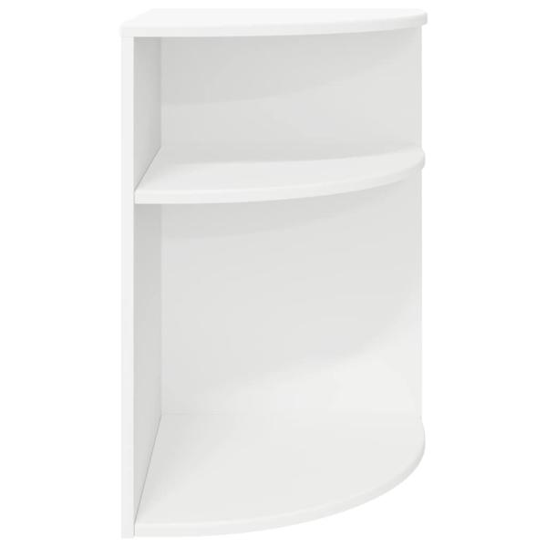 Beistelltisch Weiß 39,7 x 39,7 x 60 cm Holzwerkstoff