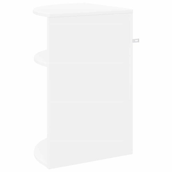 Beistelltisch Weiß 39,7 x 39,7 x 60 cm Holzwerkstoff