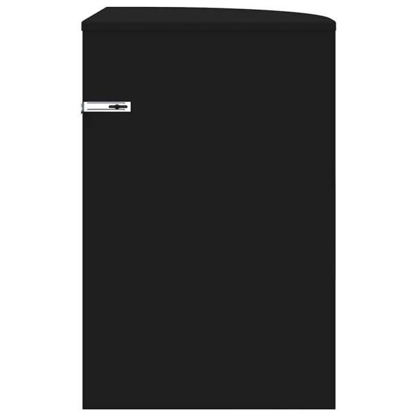 Beistelltisch Schwarz 39,7 x 39,7 x 60 cm Holzwerkstoff