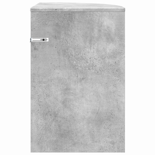Beistelltisch Beton Grau 39,7 x 39,7 x 60 cm Holzwerkstoff
