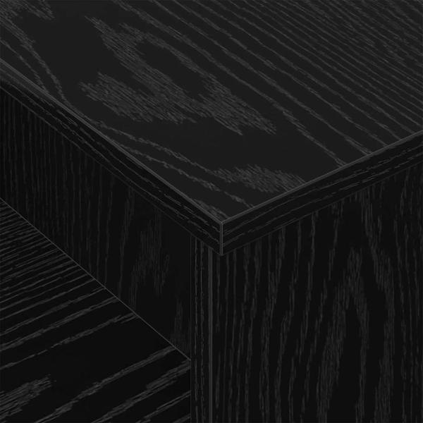 Konsolentisch Schwarz Eichen-Optik 80 x 50 x 225 cm