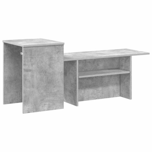 Konsolentisch Beton Grau 80 x 50 x 225 cm Holzwerkstoff